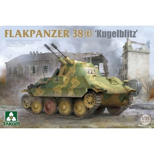 Flakpanzer 38(t) 'Kugelblitz', 1/35 - Takom TAK2179 Flakpanzer 38(t) 'Kugelblitz', 1/35 - Takom TAK2179