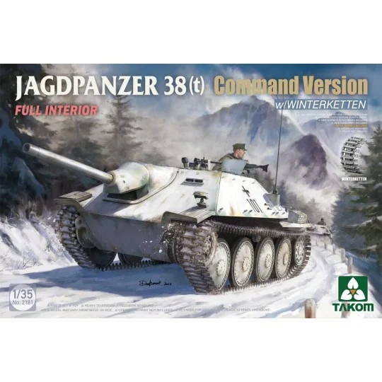 Jagdpanzer 38(t) Command Version w/ Winterketten Full Interior, 1/3... Jagdpanzer 38(t) Command Version w/ Winterketten Full Interior, 1/3...