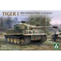 Tiger I Mid-Production w/Zimmerit Sd.Kfz.181 Pz.Kpfw.VI Ausf.E - Ta...