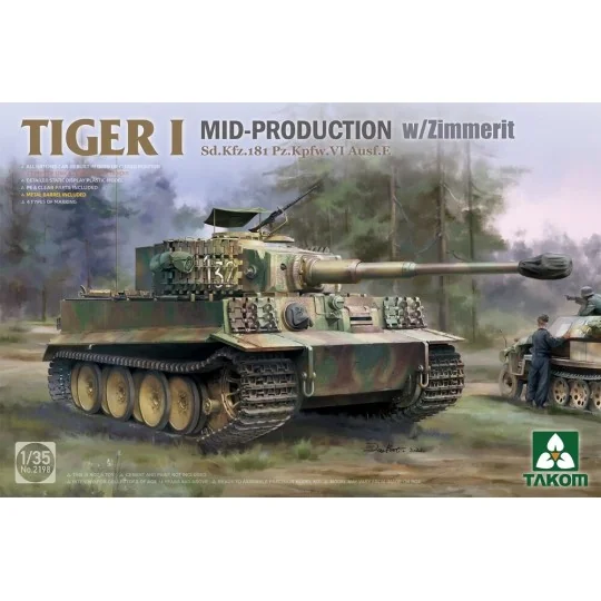 Tiger I Mid-Production w/Zimmerit Sd.Kfz.181 Pz.Kpfw.VI Ausf.E, 1/3... Tiger I Mid-Production w/Zimmerit Sd.Kfz.181 Pz.Kpfw.VI Ausf.E, 1/3...