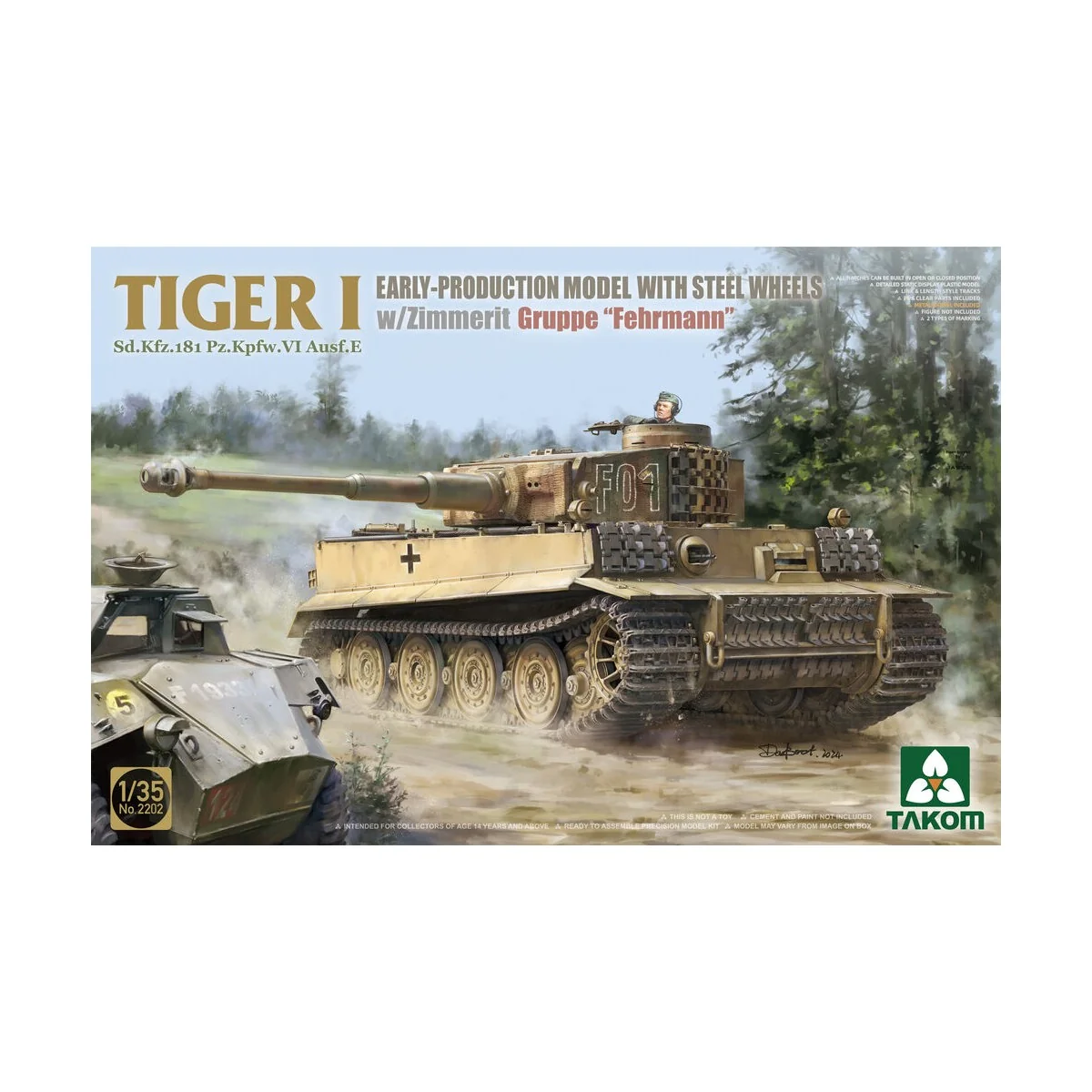 TIGER I Sd.Kfz.181 Pz.Kpfw.VI Ausf.E EARLY-PRODUCTION MODEL WITH ST...