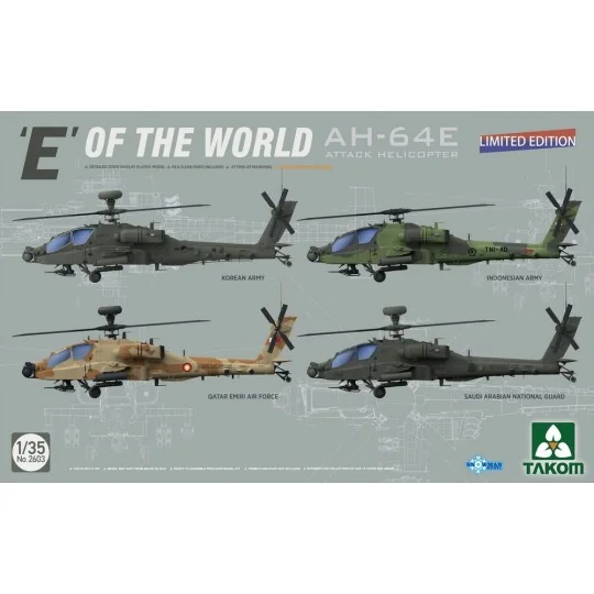 E' OF THE WORLD AH-64E ATTACK HELICOPTER (LIMITED EDITION), 1/35 - ...