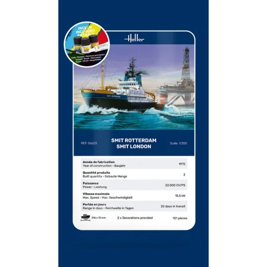 STARTER KIT Smit Rotterdam / Smit London, 1/200 - Heller 56620