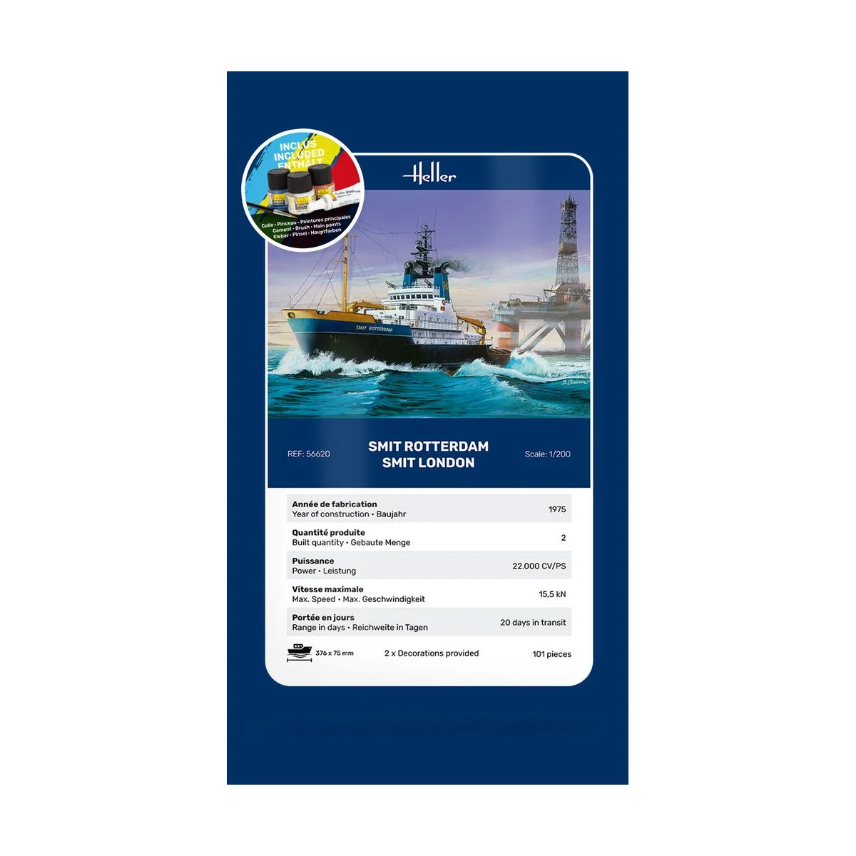 STARTER KIT Smit Rotterdam / Smit London, 1/200 - Heller 56620