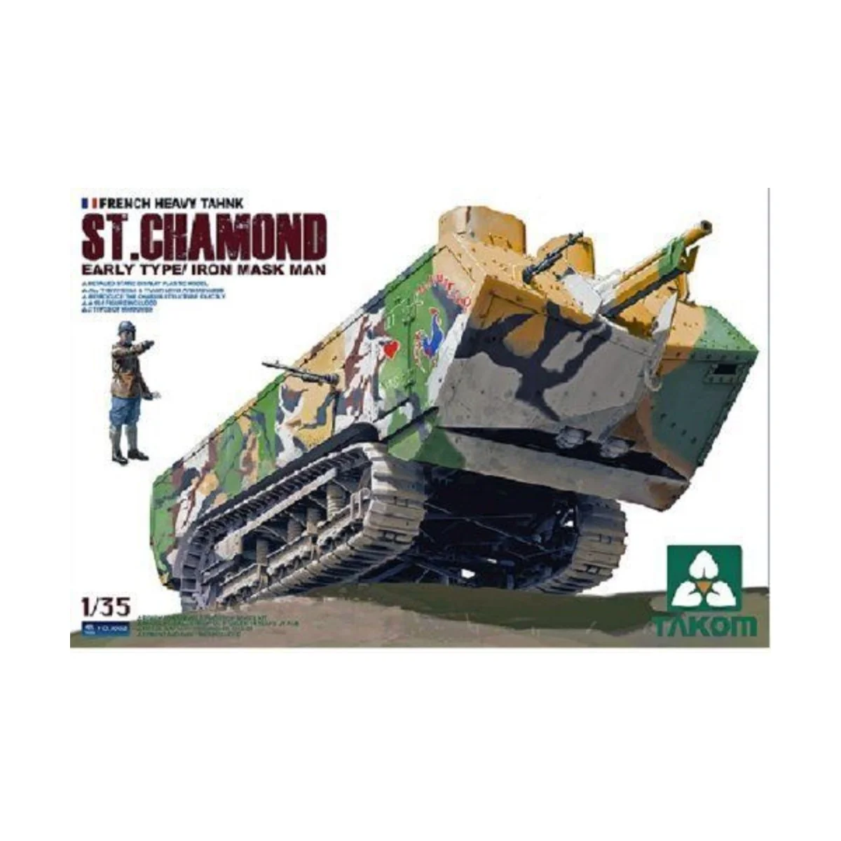 French Heavy Tank St.Chamond Early Type, 1/35 - Takom TAK2002