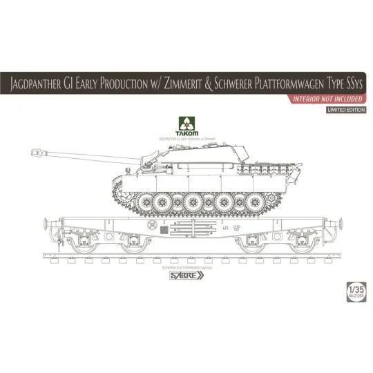 Jagdpanther G1 early production w/Zimmer &Schwerer Plattformwagen T... Jagdpanther G1 early production w/Zimmer &Schwerer Plattformwagen T...