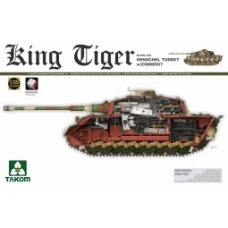 WWII German Heavy Tank Sd.KFZ.182 King Tiger Henschel Turret w/Zimm...