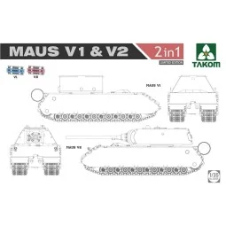 WWII Maus V1 & V2 2 in 1 (Limited Edition), 1/35 - Takom TAK2050X
