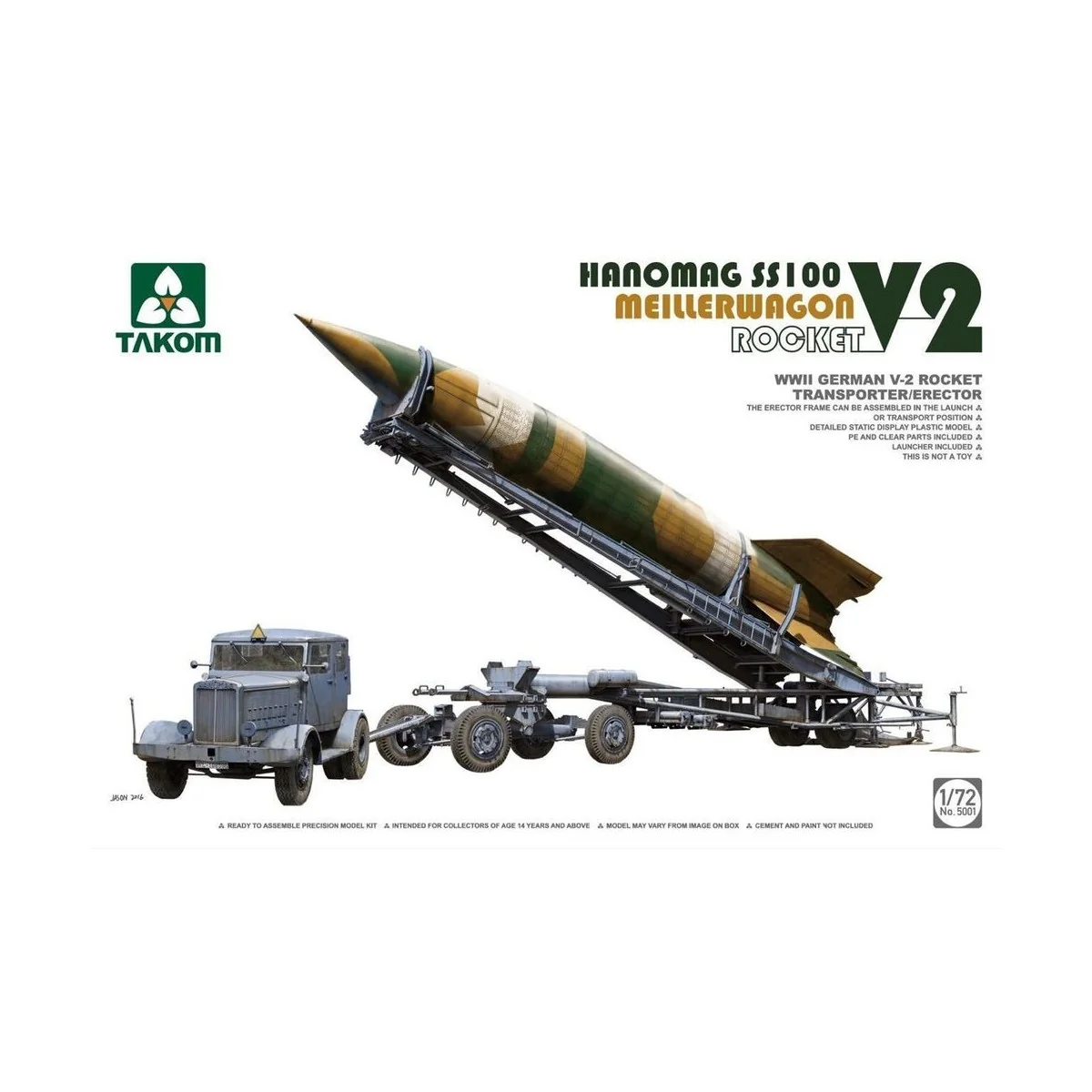 WWII German V-2 Rocket Transporter, 1/72 - Takom TAK5001