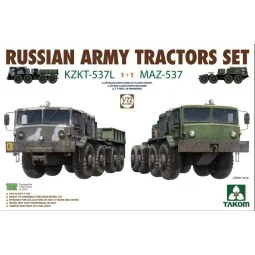 Russian Army Tractors KZKT-537L & MAZ537 1+1, 1/72 - Takom TAK5003