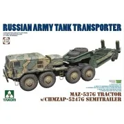 MAZ-537G Tractor w/CHMZAP-5247G SEMITRRAILER, 1/72 - Takom TAK5004