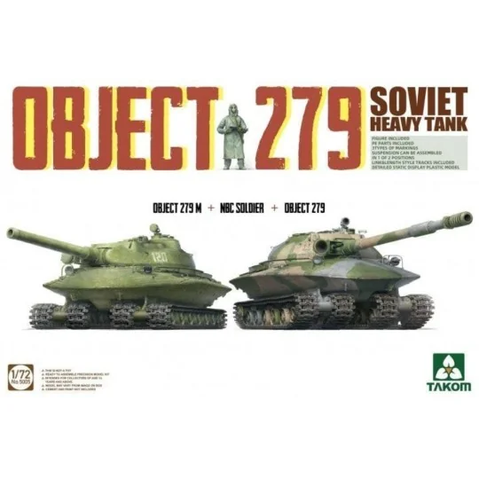 Object 279+Object 279M+NBC Soldier Soviet Heavy Tank - Takom TAK5005