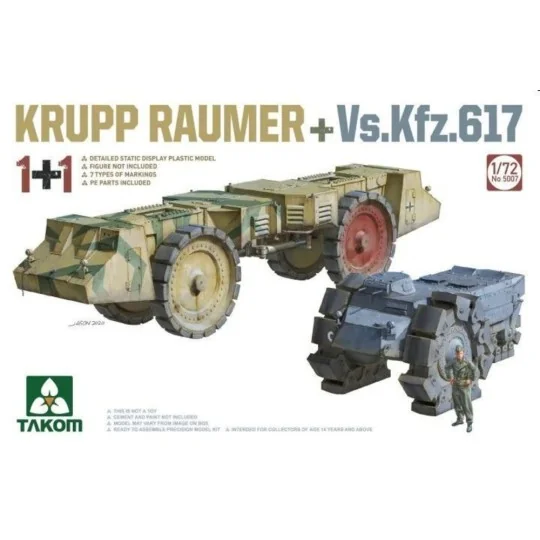 Krupp Räumer +Vs.Kfz.617 - Takom TAK5007