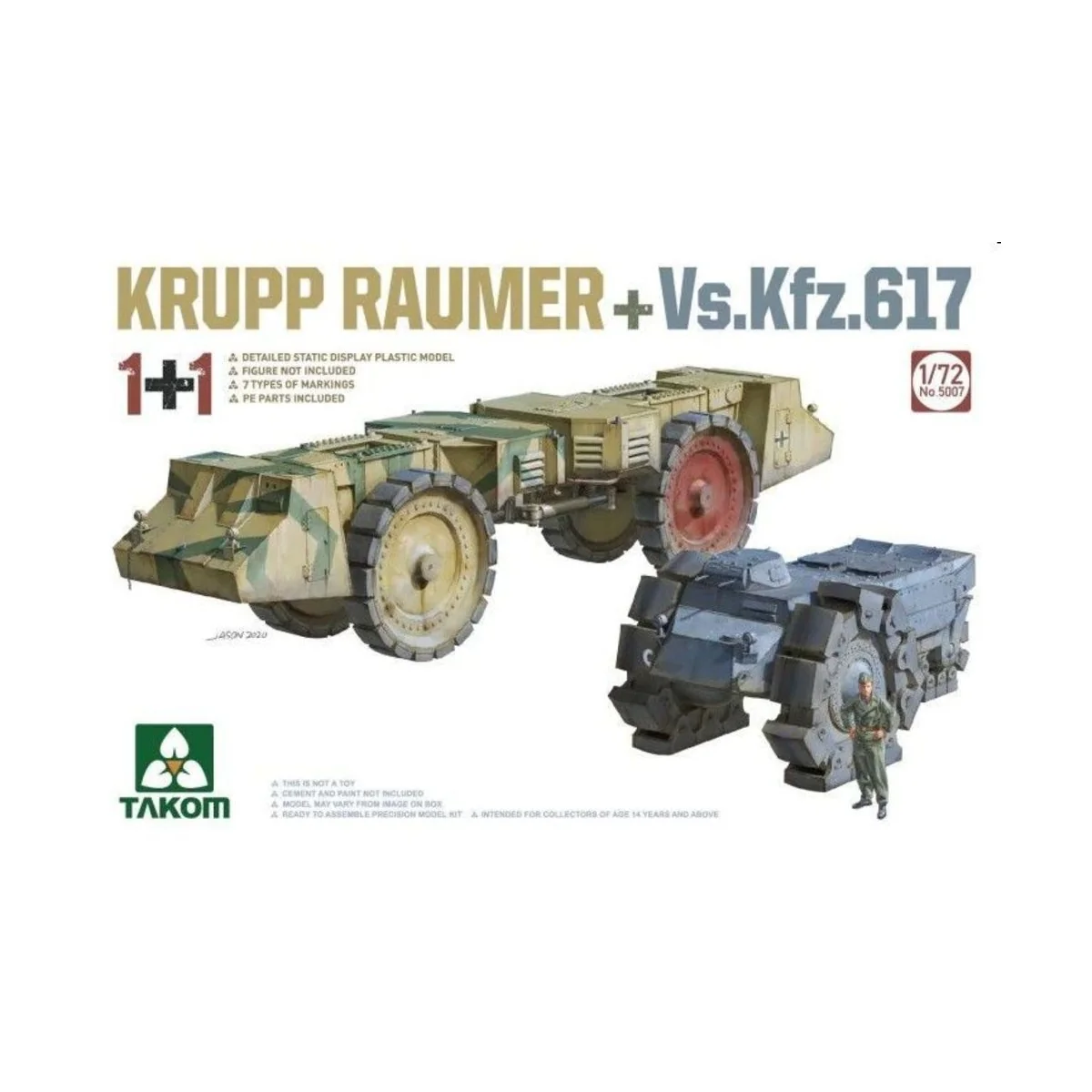 Krupp Räumer +Vs.Kfz.617 - Takom TAK5007