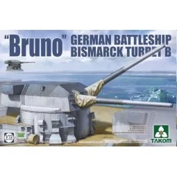 BRUNO" GERMAN BTTLESHIP BISMARCK TURRET B, 1/72 - Takom TAK5012