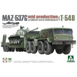 MAZ-537G  w/ChMZAP-5247G   Semi-trailer mid production & T-54B - Ta...