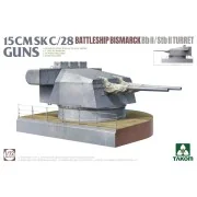 15 CMSK C/28 BATTLESHIP BISMARCK Bb II/Stb II Turret, 1/72 - Takom ...