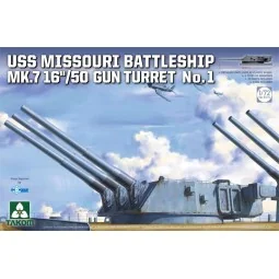 USS MISSOURI BATTLESHIP MK.7 16''/50 GUN TURRET No.1, 1/72 - Takom ...