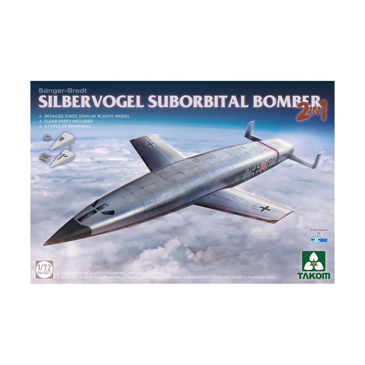 SILBERVOGEL SUBORBITAL BOMBER, 1/72 - Takom TAK5017