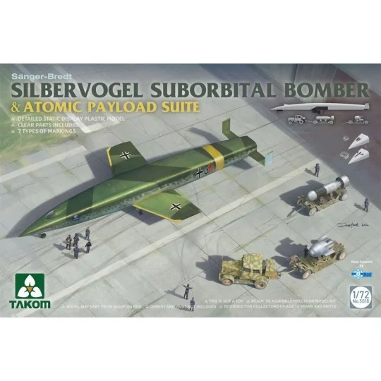 SILBERVOGEL SUBORBITAL BOMBER & ATOMIC PAYLOAD SUITE, 1/72 - Takom ... SILBERVOGEL SUBORBITAL BOMBER & ATOMIC PAYLOAD SUITE, 1/72 - Takom ...