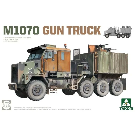 M1070 GUN TRUCK, 1/72 - Takom TAK5019 M1070 GUN TRUCK, 1/72 - Takom TAK5019