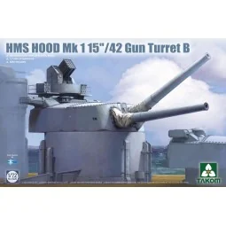 HMS Hood Mk 1 15"/42 Gun Turret B, 1/72 - Takom TAK5020