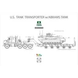 U.S. M1070&M1000 70 Ton Tank Transporter w/Abrams TANK, Limited Edi...