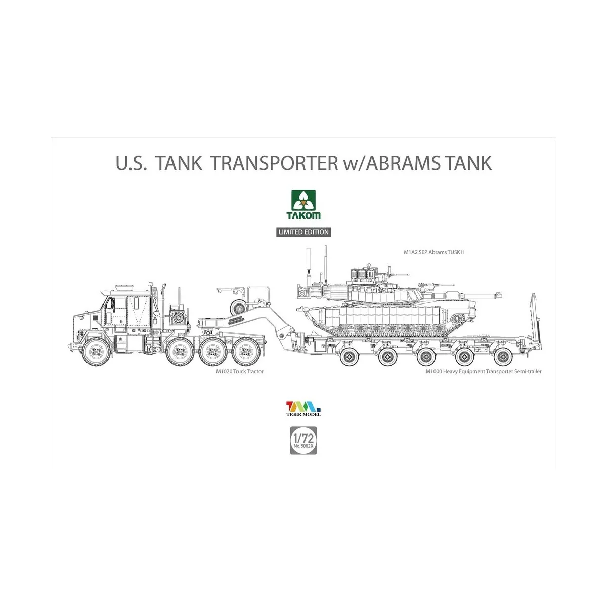 U.S. M1070&M1000 70 Ton Tank Transporter w/Abrams TANK, Limited Edi... U.S. M1070&M1000 70 Ton Tank Transporter w/Abrams TANK, Limited Edi...
