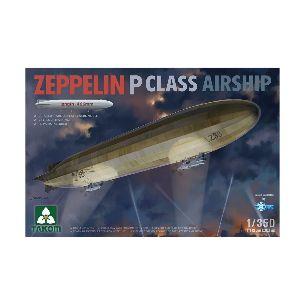 ZEPPELIN P CLASS AIRSHIP - Takom TAK6002