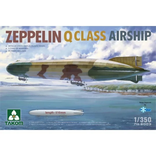 ZEPPELIN Q CLASS AIRSHIP, 1/350 - Takom TAK6003
