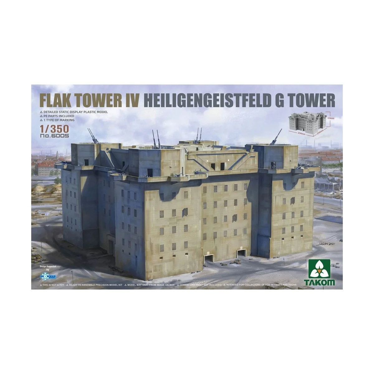 FLAK TOWER IV HEILIGENGEISTFELD G TOWER - Takom TAK6005