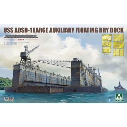 USS ABSD-1 Large Auxiliary Floating Dry Dock, 1/350 - Takom TAK6006