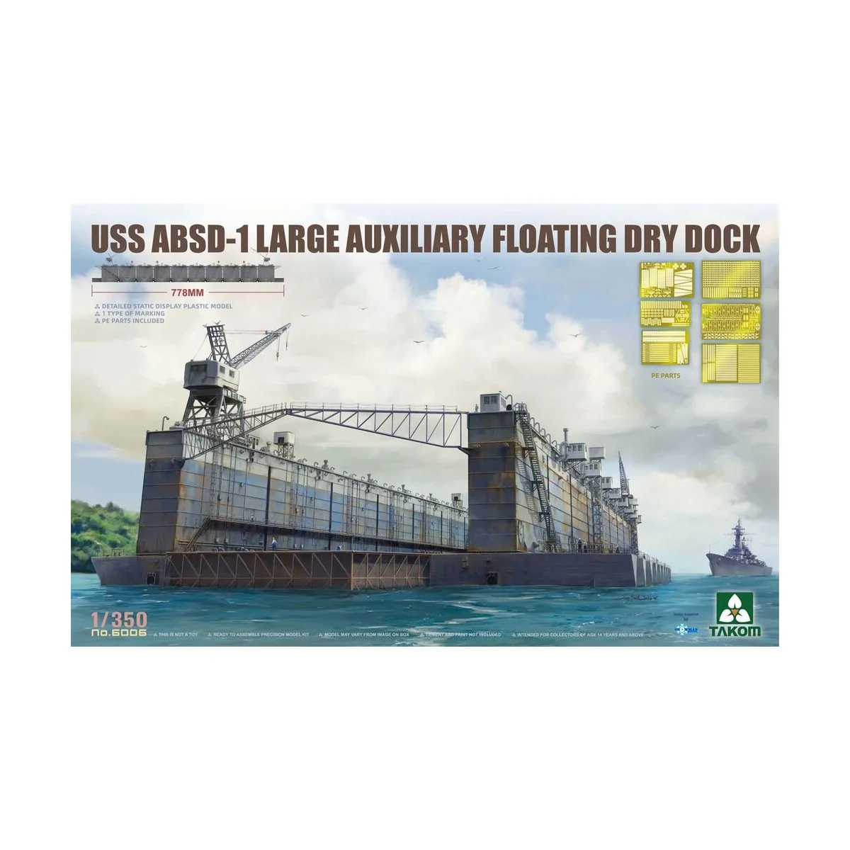 USS ABSD-1 Large Auxiliary Floating Dry Dock - Takom TAK6006