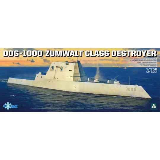DDG-1000 ZUMWALT CLASS DESTROYER, 1/350 - Takom TAKSP-6001 DDG-1000 ZUMWALT CLASS DESTROYER, 1/350 - Takom TAKSP-6001