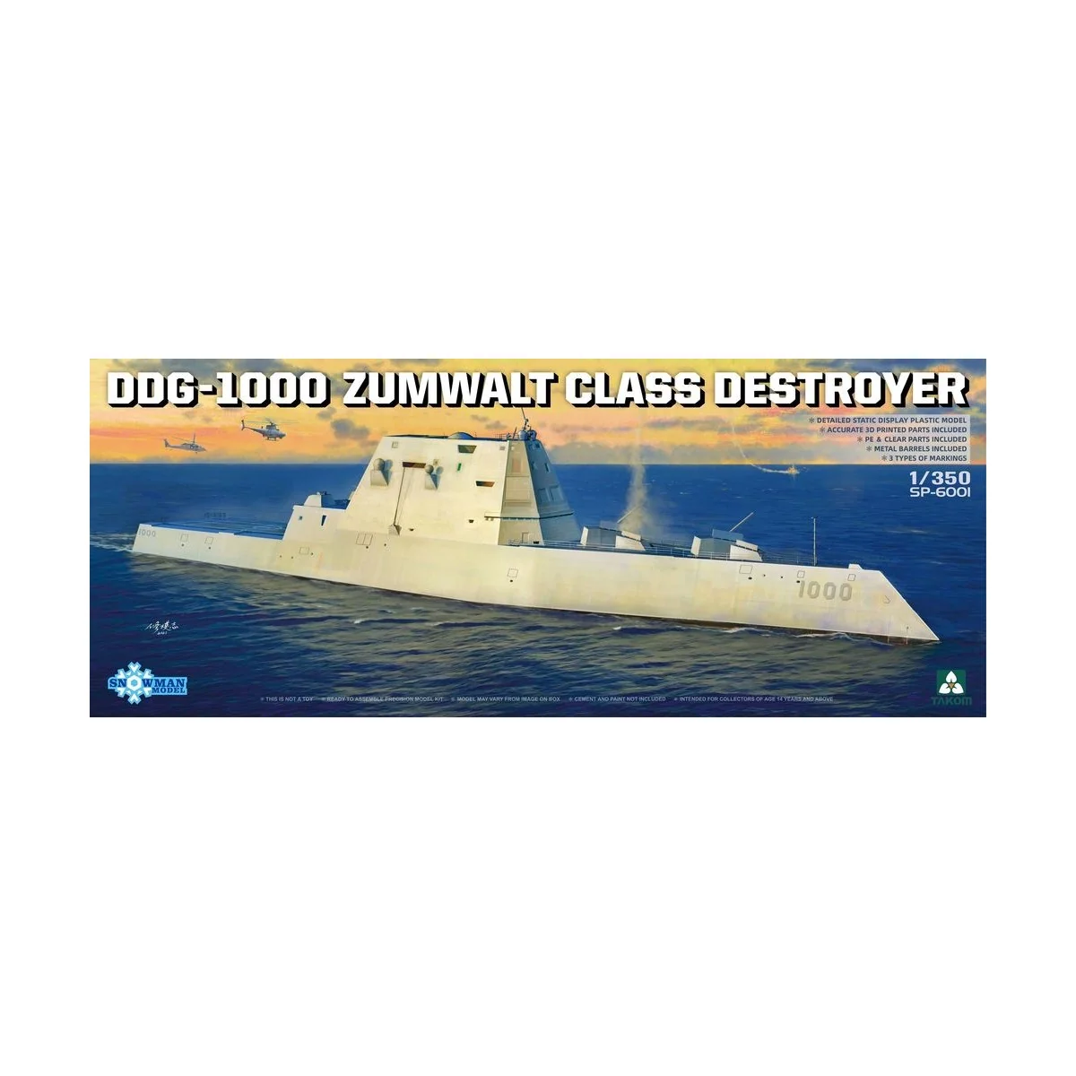 DDG-1000 ZUMWALT CLASS DESTROYER - Takom TAKSP-6001