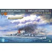 SMS DERFFLINGER 1916 & SMS LUETZOW 1916  & ZEPPELIN Q CLASS (LIMITE...