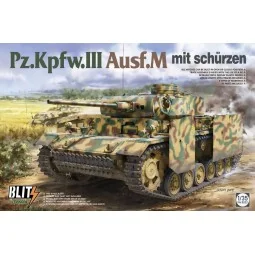 Pz.Kpfw.III Ausf.M mit Schürzen, 1/35 - Takom TAK8002