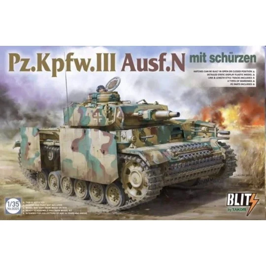 Pz.Kpfw.III Ausf.N mit Schürzen - Takom TAK8005