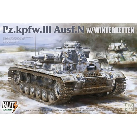 Pz.Kpfw.III Ausf.N w/WINTERKETTEN - Takom TAK8011