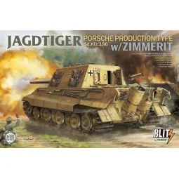 Jagdtiger Porsche Production Type Sd.Kfz.186 w/Zimmerit, 1/35 - Tak...