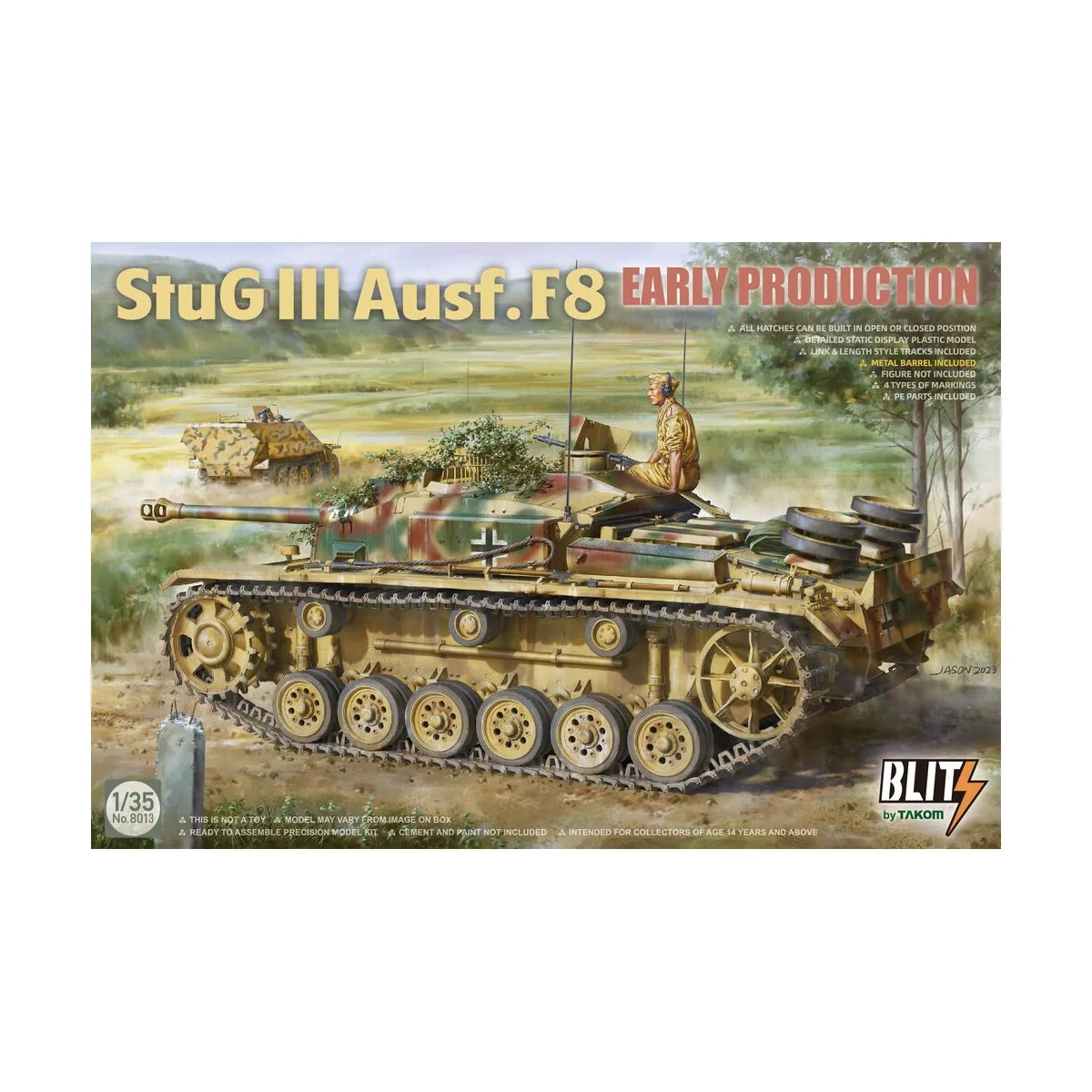 StuG III Ausf. F8 Early, 1/35 - Takom TAK8013