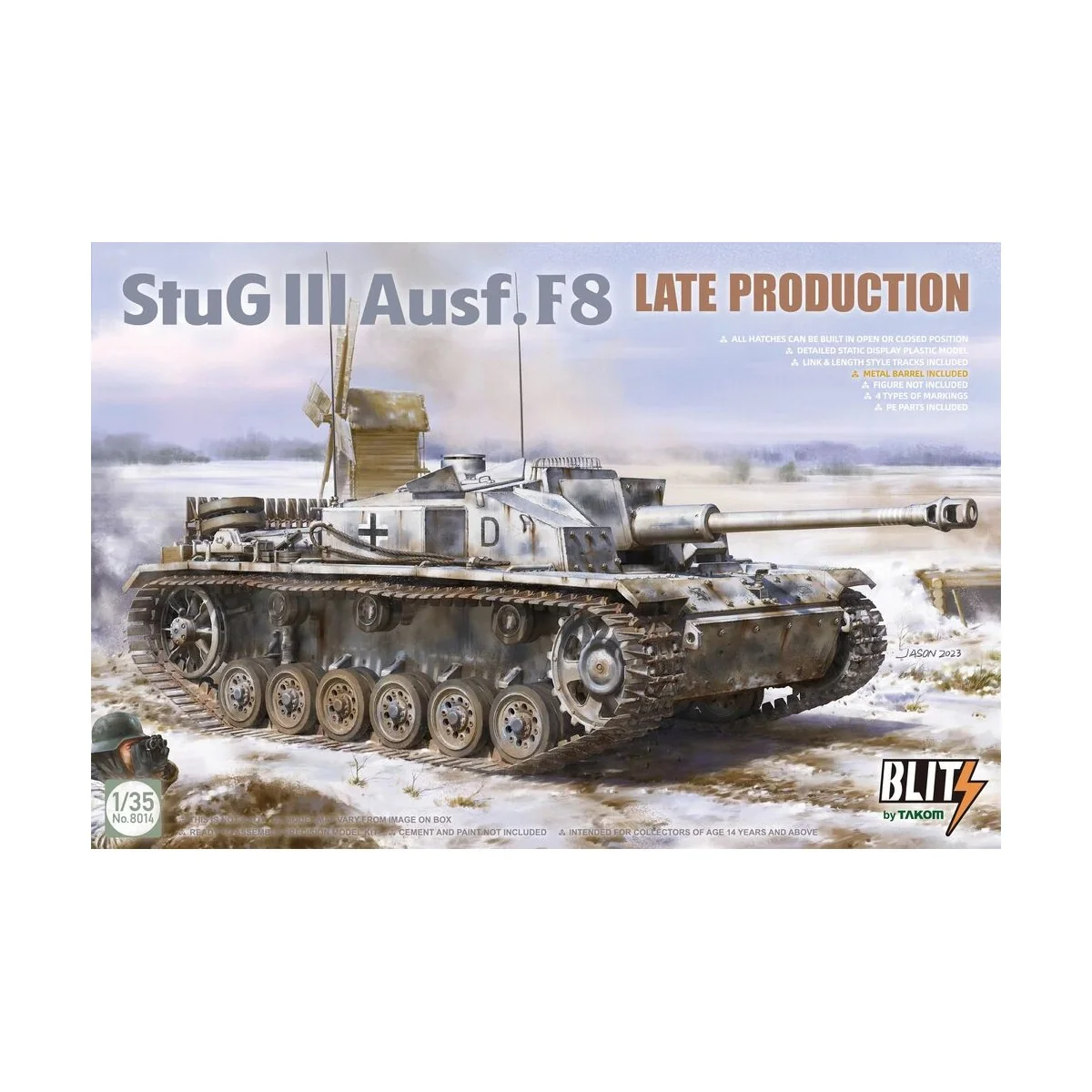 StuG III Ausf. F8 Late, 1/35 - Takom TAK8014
