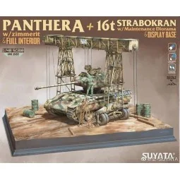 PANTHER A W/ZIMMERIT +16T STRABOKRAN W/MAINTENANCE DIORAMA, 1/48 - ...