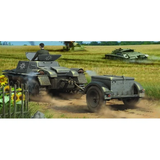 Munitionsschlepper auf Panzerkampfwagen I Ausf A with Ammo Trailer,... Munitionsschlepper auf Panzerkampfwagen I Ausf A with Ammo Trailer,...