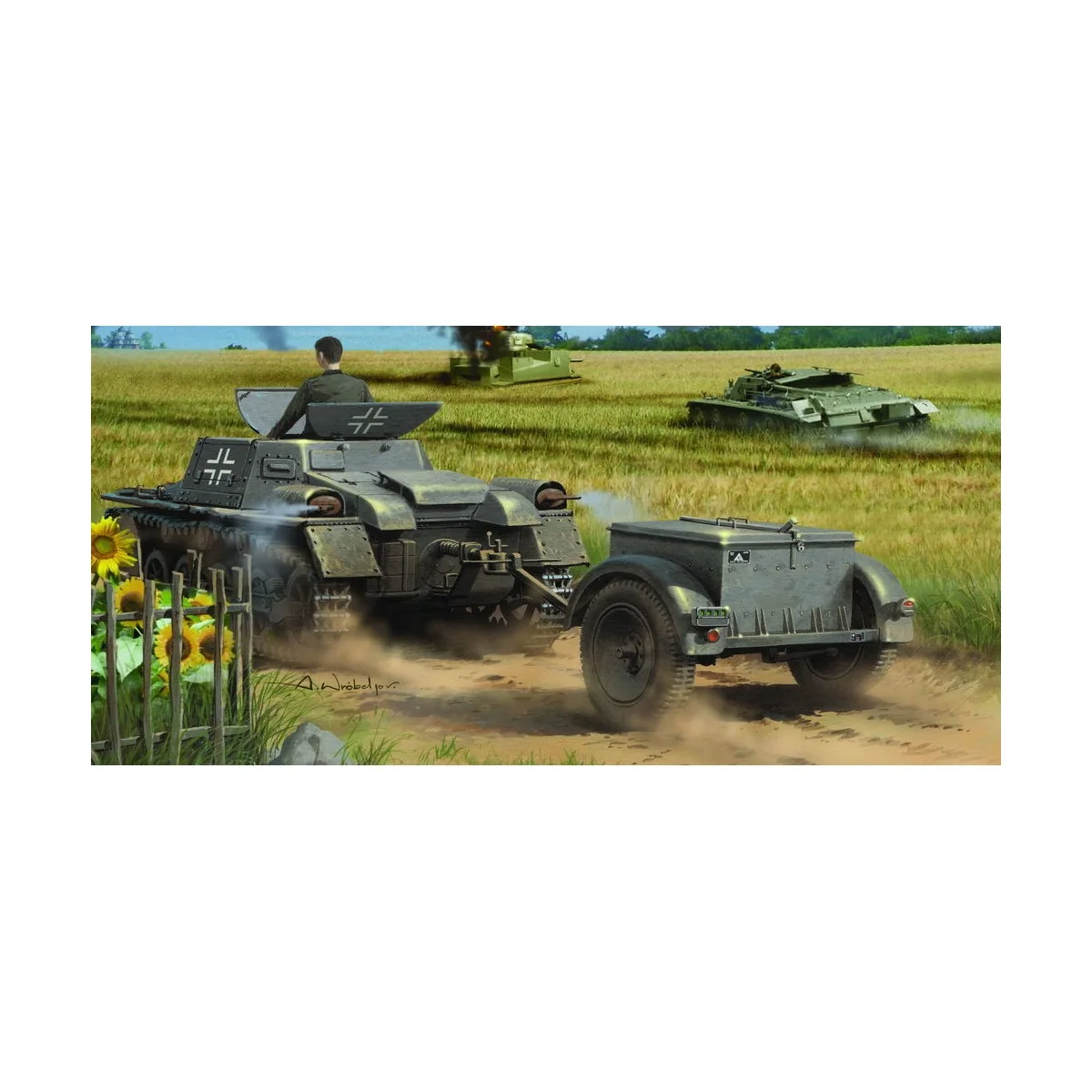 Munitionsschlepper auf Panzerkampfwagen I Ausf A with Ammo Trailer,... Munitionsschlepper auf Panzerkampfwagen I Ausf A with Ammo Trailer,...