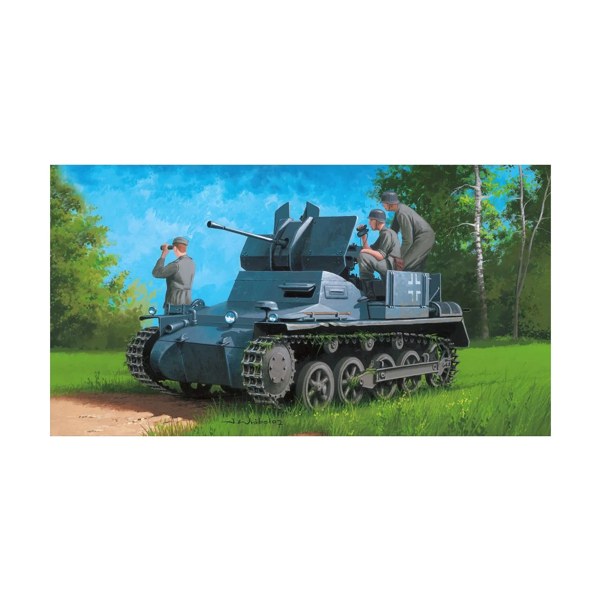 German Flakpanzer IA w/Ammo.Trailer - Hobby Boss 80147