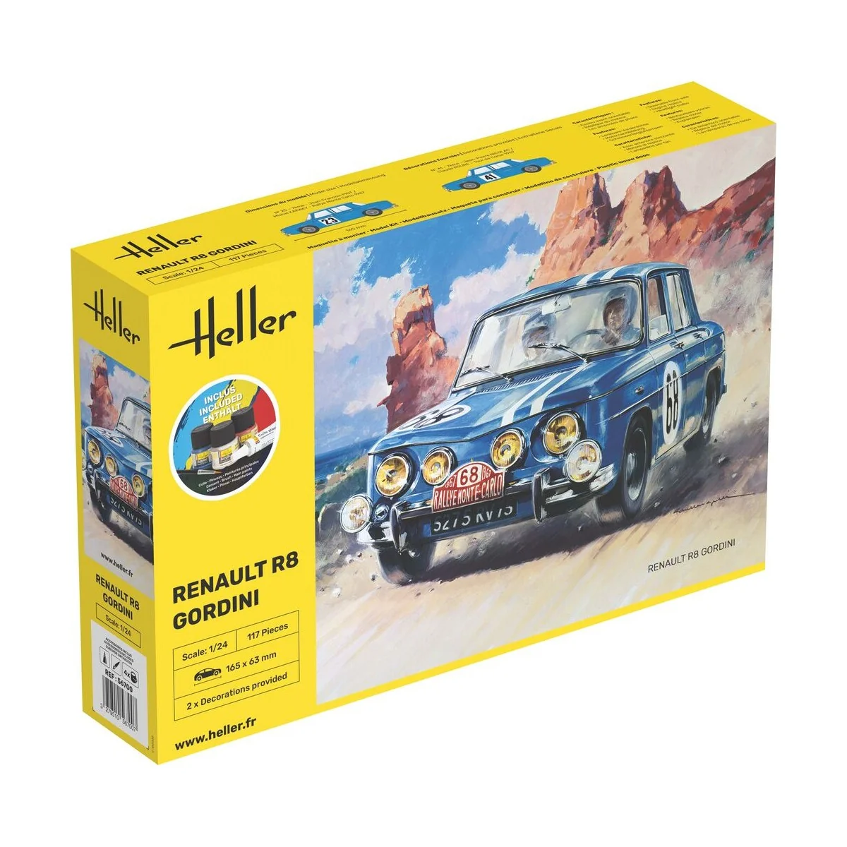 STARTER KIT Renault R8 Gordini, 1/24 - Heller 56700