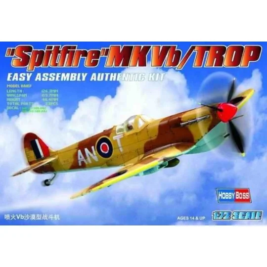 Spitfire MK.Vb TROP, 1/72 - Hobby Boss 80213