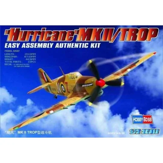 Hurricane MK II TORP, 1/72 - Hobby Boss 80216 Hurricane MK II TORP, 1/72 - Hobby Boss 80216