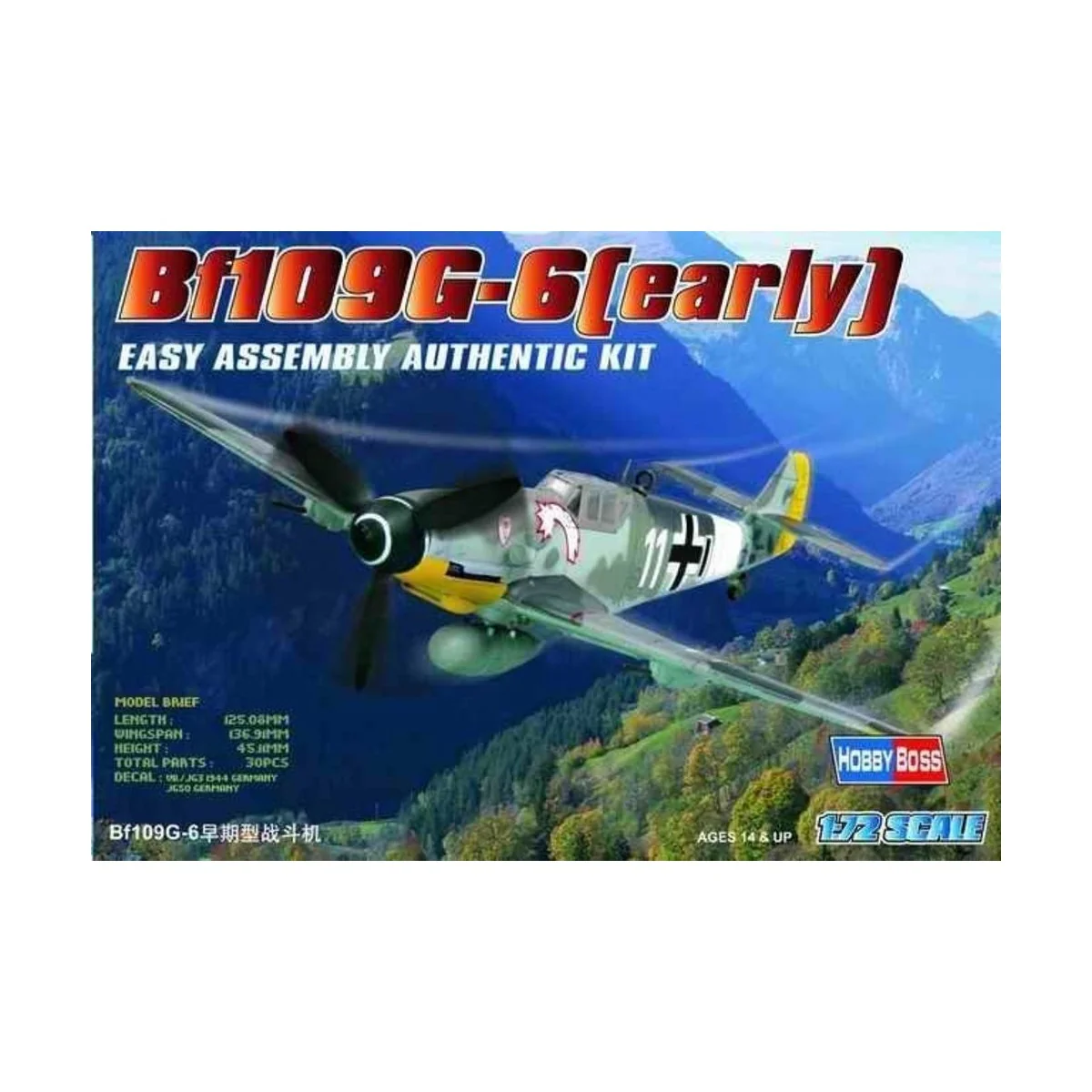 Bf109 G-6 (early), 1/72 - Hobby Boss 80225